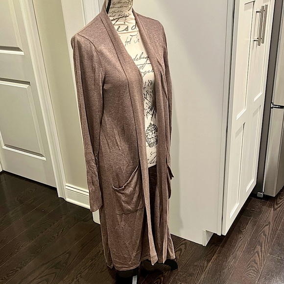 H By Halston Open Front Duster Cárdigan - Picture 7 of 16